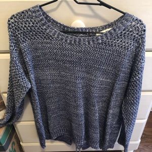 Blue knit sweater